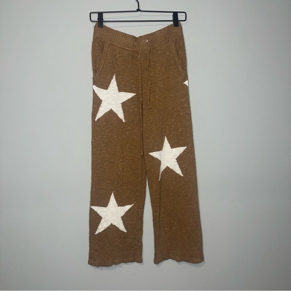 Promesa Brown Star Pattern Sweater and Pants Set - Picture 2 of 4